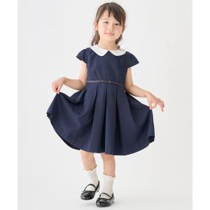 petit main ワンピース 「セミフォーマル」衿つき長袖ワンピース