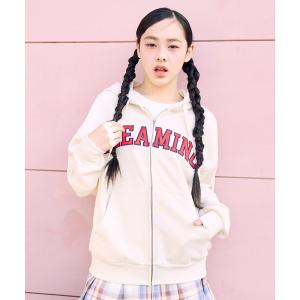 パーカー ロゴアップリケルーズジップパーカ キッズ 子供服 女の子