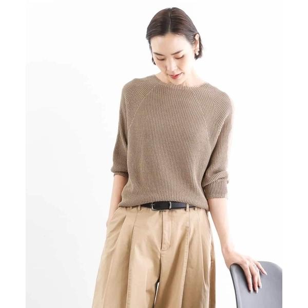 ニット セーター ホールガーメント(R)ラグランラメニット レディース