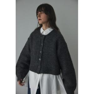「BLACK BY MOUSSY」 ニットカーディガン FREE ライトブラック レディース