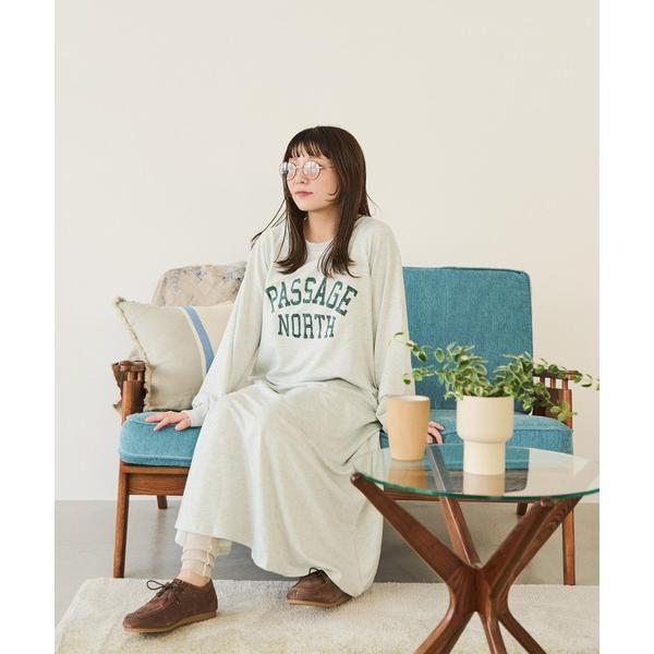 「Crisp」 Tシャツワンピース FREE グレー レディース