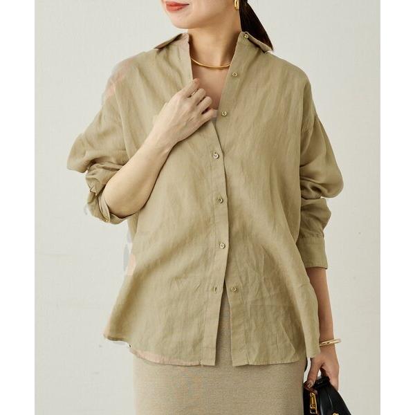 「LOUNGEDRESS」 長袖シャツ FREE ベージュ レディース