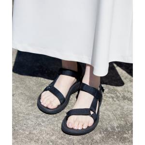 「Teva」 フラットサンダル 25cm ブラック レディース