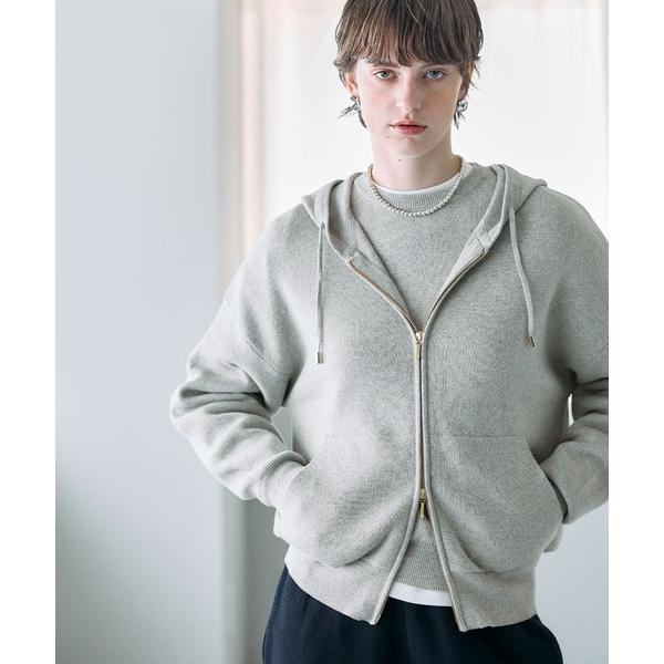 「N.O.R.C」 ジップアップパーカー フリー ライトグレー レディース