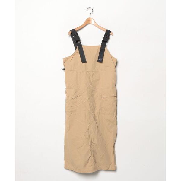 「Java」 ワンポイントサロペットスカート M ベージュ レディース