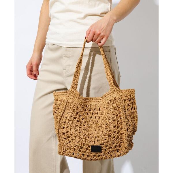 トートバッグ 「Swaraj /スワラージ」手編みペーパーラフィアトートBAG/トートバッグ レディ...