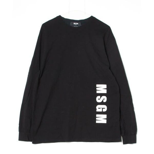 「MSGM」 長袖Tシャツ L ブラック メンズ