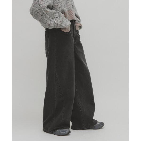 「KBF」 デニムパンツ 38 ブラック レディース