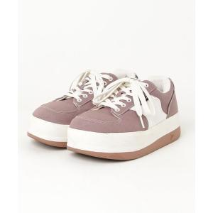 「poseganch」 ローカットスニーカー 25.0cm パープル レディース
