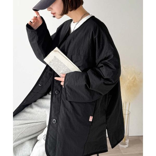 「Java」 ノーカラージャケット LARGE ブラック レディース