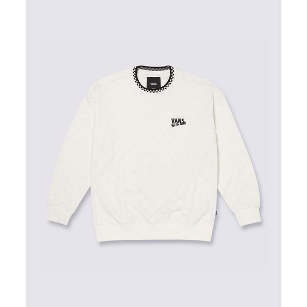 「VANS」 スウェットカットソー LARGE オフホワイト メンズ