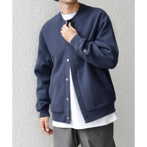 「Champion」 カーディガン MEDIUM ネイビー メンズ
