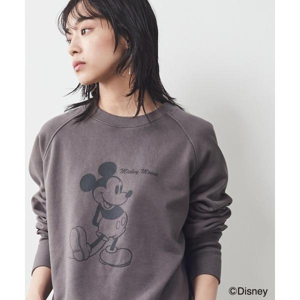 「Disney」 スウェットカットソー 4L チャコール レディース