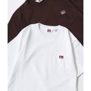 tシャツ BEN DAVIS/ベンデイビス BEN'S POCKET TEE/ポケット ロゴ ワンポイント刺繍 半袖Tシャツ/無地T/レディース メンズ メンズ レディース