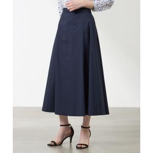 デニムスカート シャンブレーデニムフレアスカート