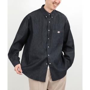 シャツ 「DANTON」ダンガリー ドットボタン ボタンダウンシャツ 長袖 26SS（DT-B0293DUG） メンズ