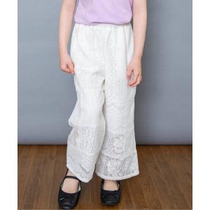 パンツ パッチワークレースパンツ キッズ 子供服...の商品画像