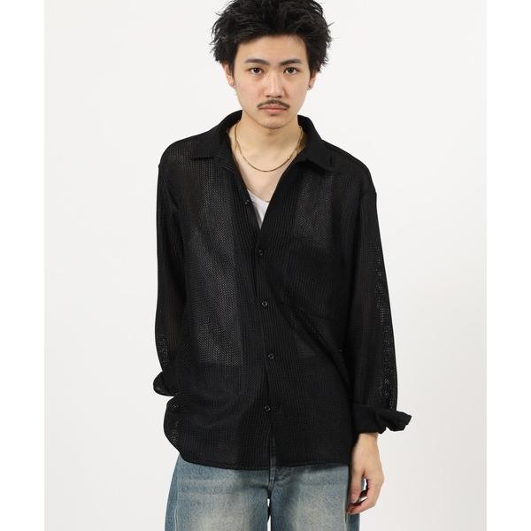 シャツ ATU　レースワンナップカラーシャツ 長袖 メンズ