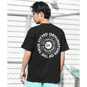 ニューエラ tシャツ NEW ERA/ニューエラ 半袖 Tシャツ バックプリント コットン Circle ロゴ メンズ レディース