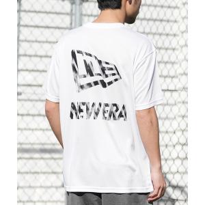 ニューエラ tシャツ NEW ERA/ニューエラ 半袖 テックTシャツ タイダイ パターン Flag ＆ Wordmark Logo 吸汗速乾 UVカット 抗菌 メンズ レディース