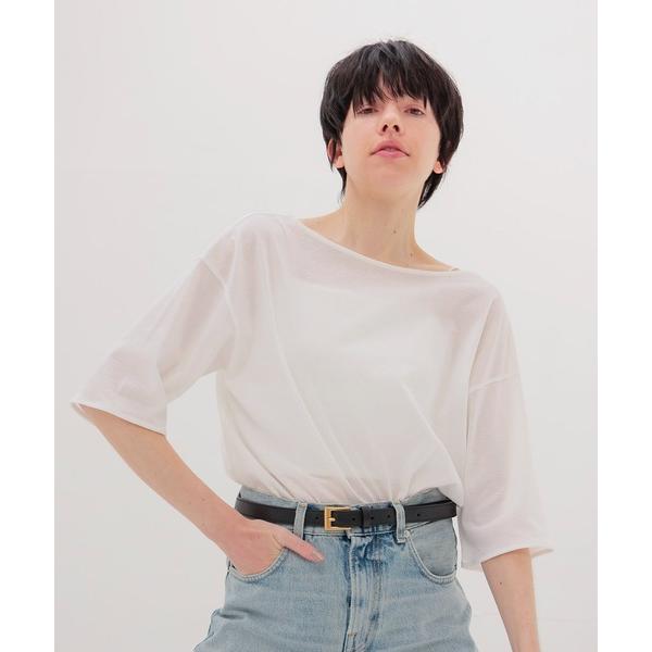 tシャツ soft sheer half sleeve tee(ソフトシアーハーフスリーブTシャツ)...