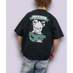 tシャツ 「GROOVY STORE」CVC WIDE Crew Neck T-Shirt  刺繍＆グラフィックT メンズ レディース