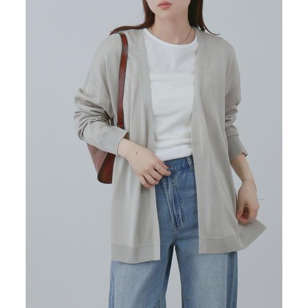 ニット セーター FreeNature　トッパーカーディガン＆Tシャツアンサンブル レディース メン...