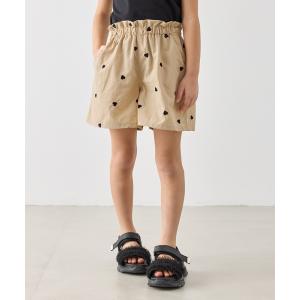 パンツ 「KIDS/キッズ」ハート刺しゅうナイロンキュロット キッズ 子供服 女の子