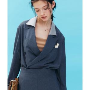 ジャケット テーラードジャケット デタッチャブルカラーシャツジャケット / Detachable-Collar Shirt Jacket レディース