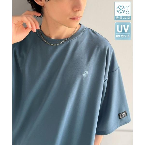tシャツ 「JaVaジャバコラボ」「接触冷感・UVカット機能付き」シャリ生地で夏も快適！胸刺繍 梨地...