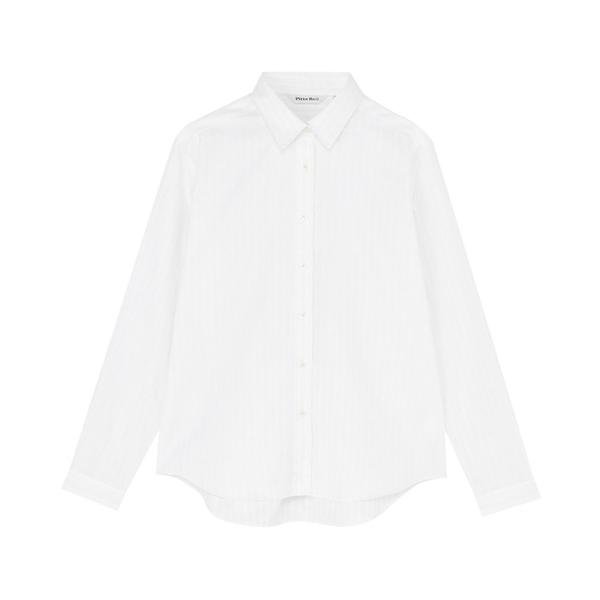 ブラウス シャツ 「Pitta Re:)」ふわっとガーゼシャツ レギュラーシルエット 長袖 綿100...