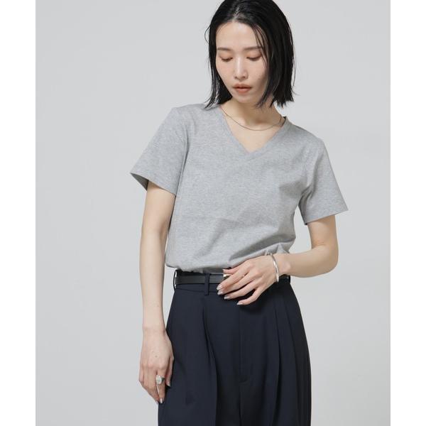 tシャツ Anti Soaked(R) 汗染み防止VネックTシャツ レディース