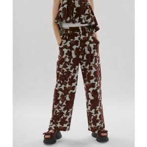 パンツ ジャガードタックパンツ「セットアップ対応」 レディース