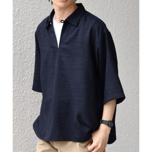 Noen（ノエン） シャツ リネンライクガーゼスキッパーシャツ メンズ