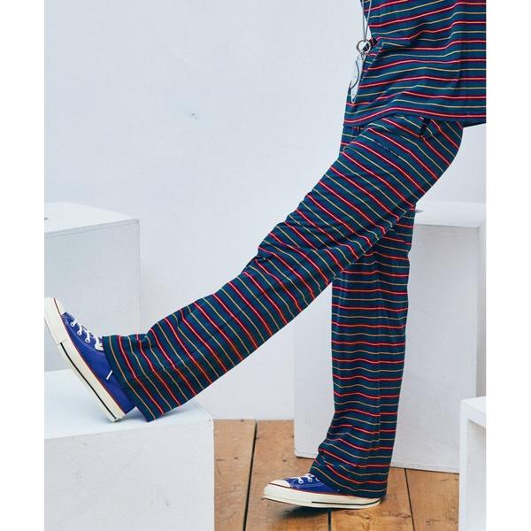 パンツ R4446 マルチボーダーイージーパンツ レディース