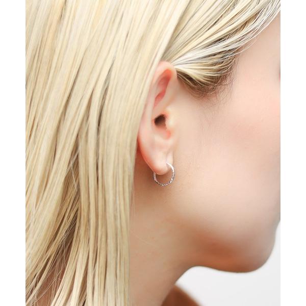 ピアス 「SILVER925」12ｍｍツイストフープピアス メンズ レディース