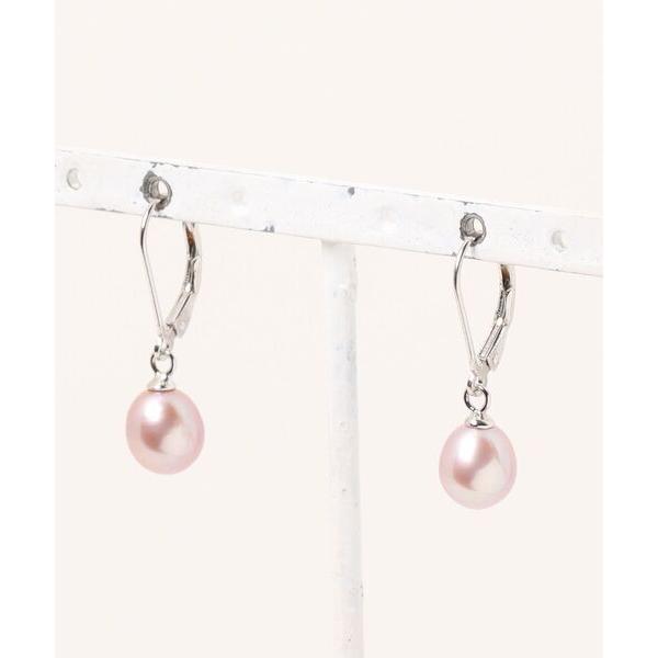 ピアス 「MUSES」オーバル淡水パールピアス8〜10mmパール レディース