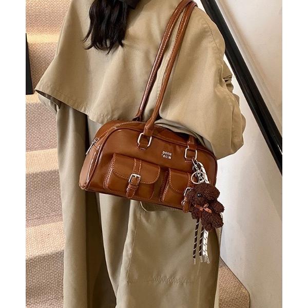 ショルダーバッグ バッグ スクエアアウトポケットショルダーバッグ/ハンドバッグ チャーム無し レディ...