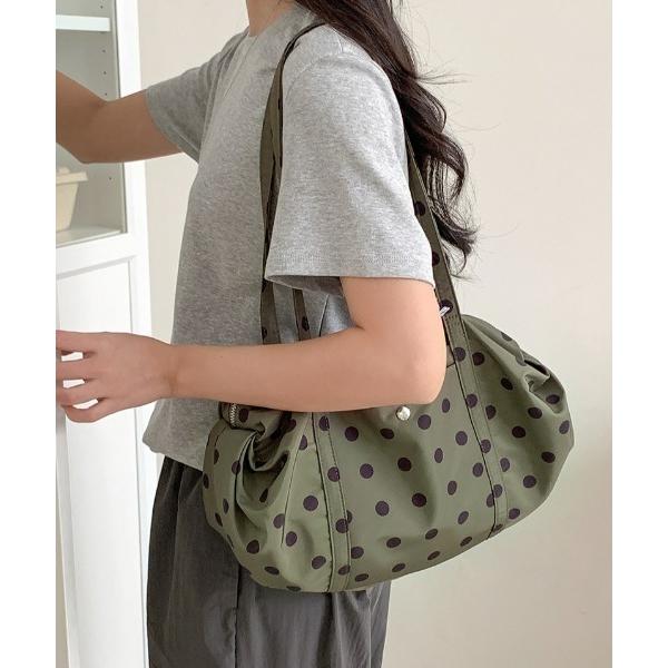 ボストンバッグ ナイロンドットボストンバッグ レディース