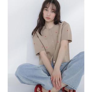 カーディガン 「Oggi.jp掲載」ハート刺繍ニットジャケット レディース