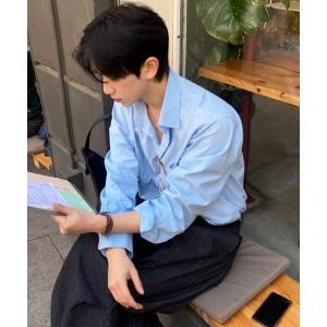 シャツ 「NOWLE」コットンブロード リラックスフィット レギュラーカラー カジュアルシャツ メンズ レディース