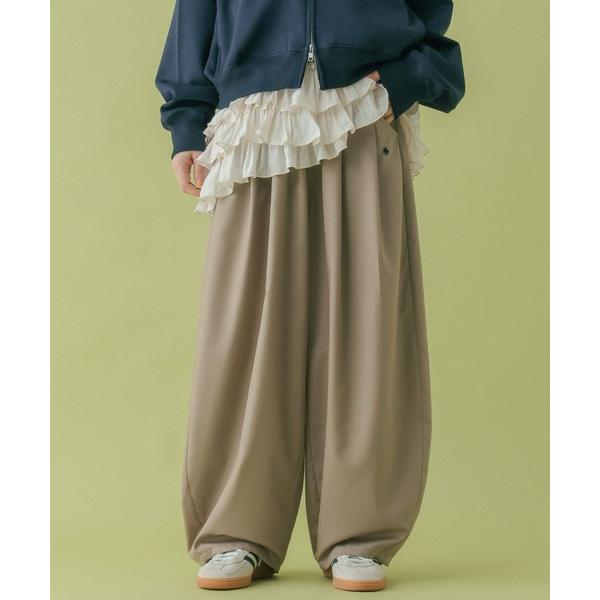 ワイドパンツ スラックス パンツ 「POLO BCS/ポロ・ビーシーエス」別注/タックボリュームパン...