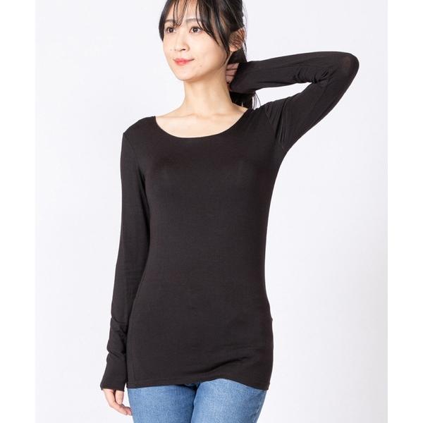 tシャツ 無地 R/Pu Uネック 長袖Tシャツ レディース メンズ