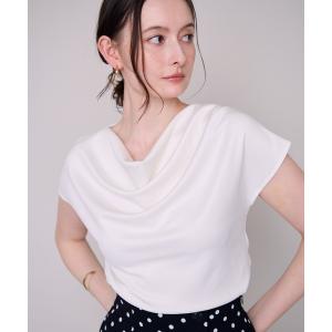 tシャツ 半袖 2026春夏新作 ドレープデザイントップス レディース