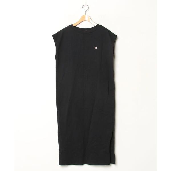 「Champion」 Tシャツワンピース M ブラック レディース