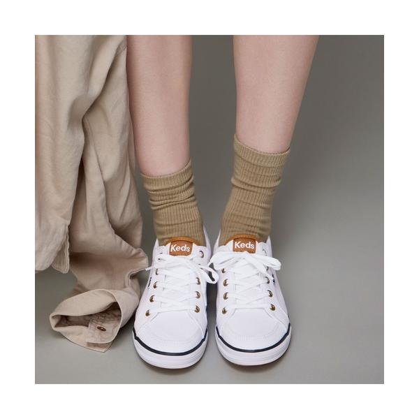 ウォーキングシューズ スニーカー Keds ケッズ センター スリー キャンバス ホワイト レディー...