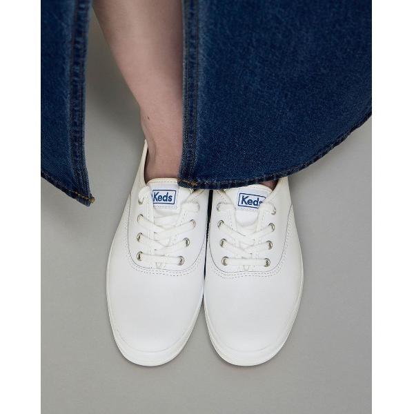 ウォーキングシューズ スニーカー Keds ケッズ チャンピオン レザー ホワイト レディース