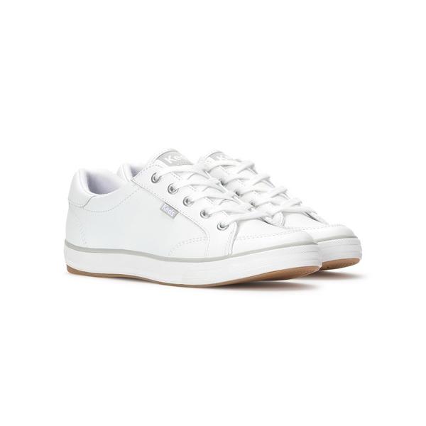 ウォーキングシューズ スニーカー Keds ケッズ センター スリー レザー ホワイト レディース