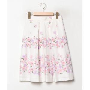 「LAISSE PASSE」 フレアスカート 36 ホワイト レディース