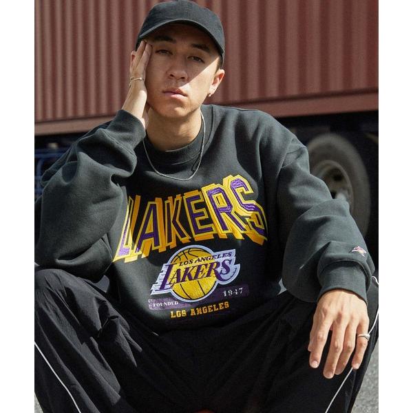 「NBA」 スウェットカットソー M ダークグレー メンズ